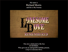 Tablet Screenshot of lonesomedoveremembered.com